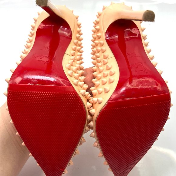 🌷❤️🔥FINAL SALE 🔥 NO OFFERS🌷💥Christian Louboutin Pigalle Spikes 120 36.5 - Picture 5 of 9
